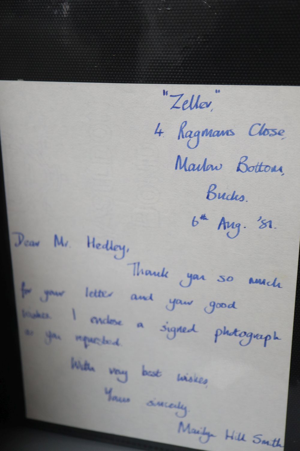 Two theatrical and TV autograph albums containing postcards and letters